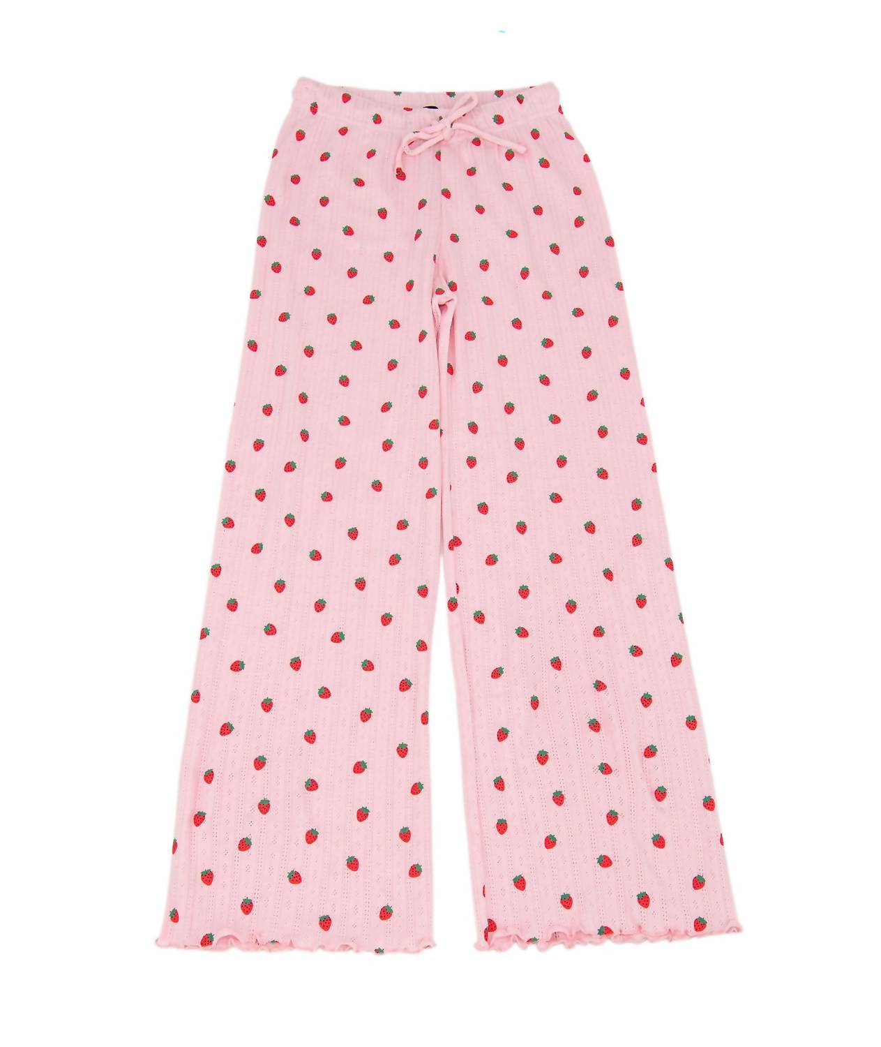flowers by zoe Girl's Strawberry Pointelle Lounge Pant in pink - item - view 5