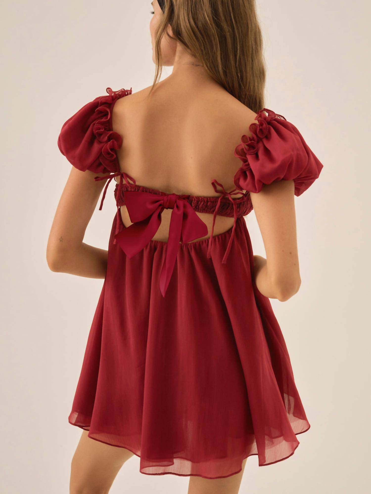 For Love & Lemons - Claudine Chiffon Mini Dress