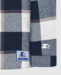 Starter - Men's New England Patriots Sherpa Lined Plaid Jacket