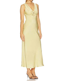 heartloom Dazey Dress in butter - women's dress - detail view