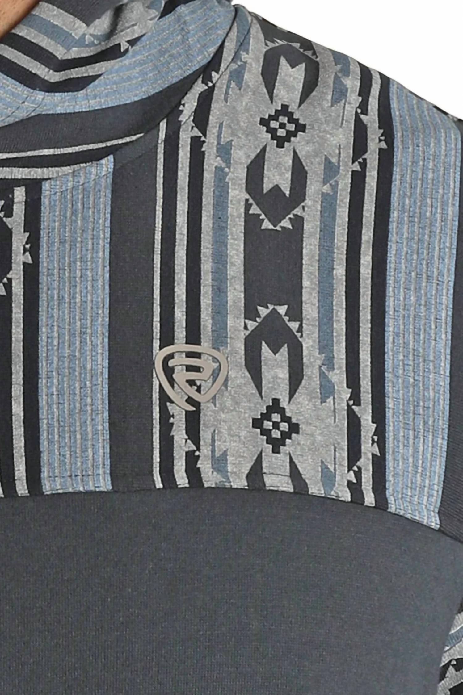 Rock & Roll Denim - Printed Terry Hoodie