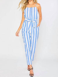 BluIvy Sleeveless Sheath Jumpsuit in blue - women's pants