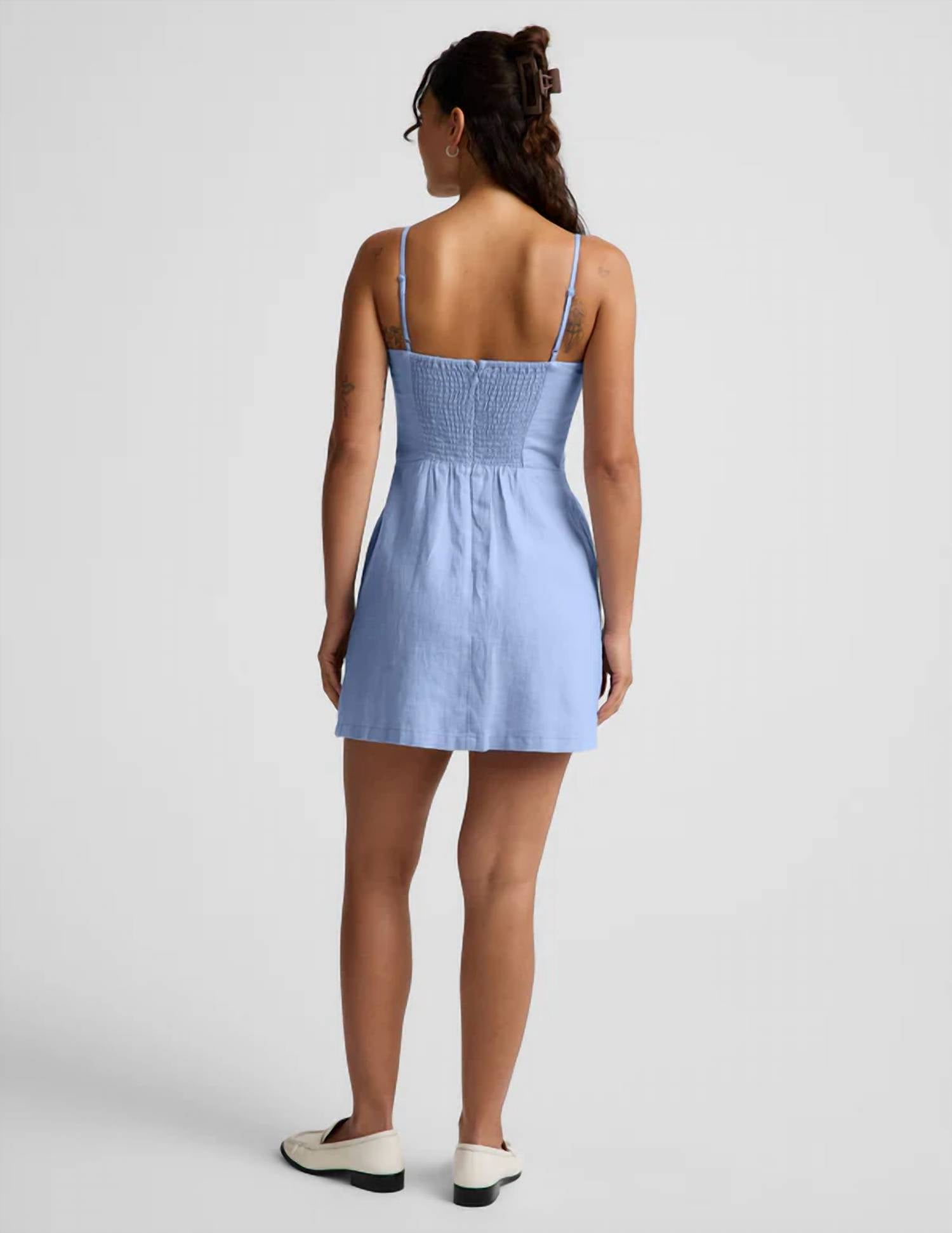 Beyond Yoga - Seaside Softwash Linen Mini Dress