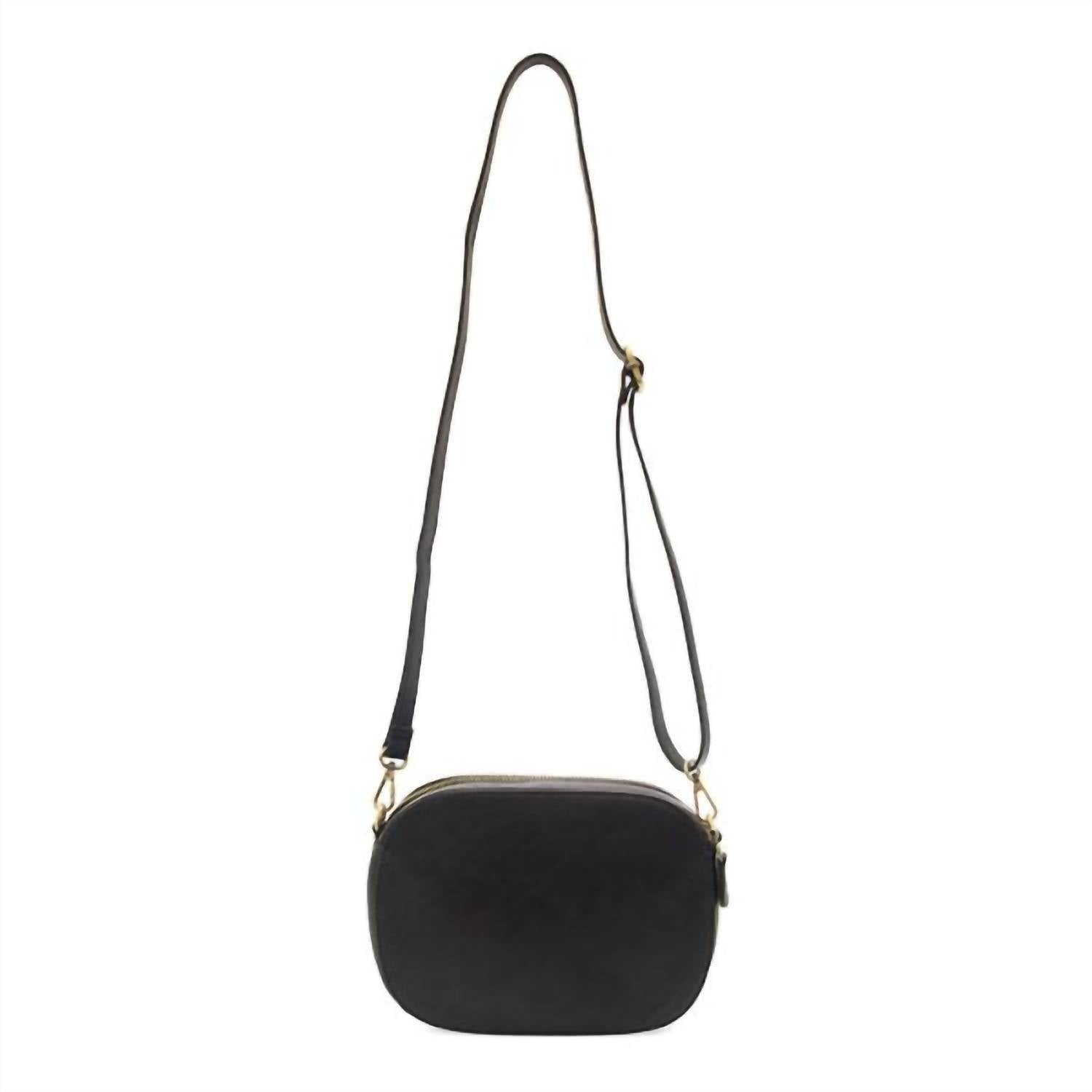 Joy Susan Women's Nora Double Zip Camera Bag in black - women's bag - detail view