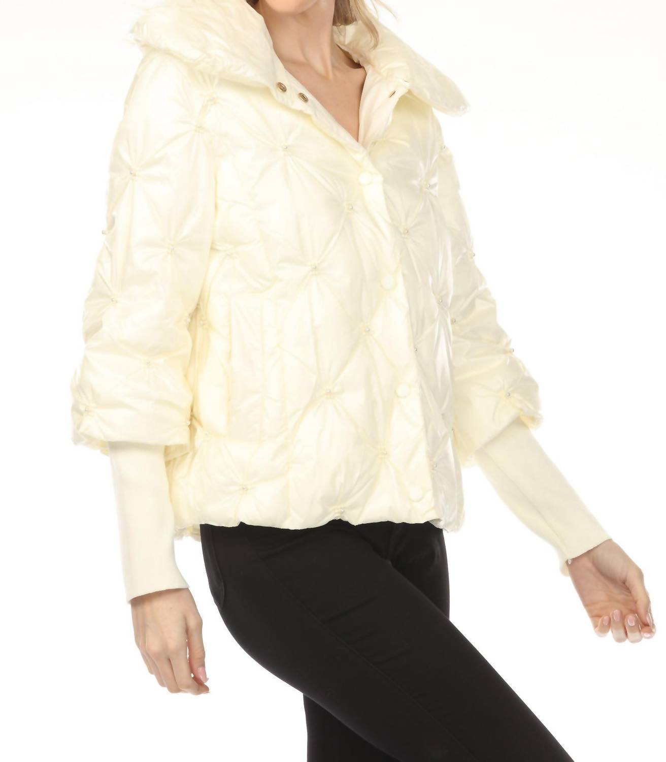 Joseph Ribkoff - Pearl Quilted Puffer Jacket