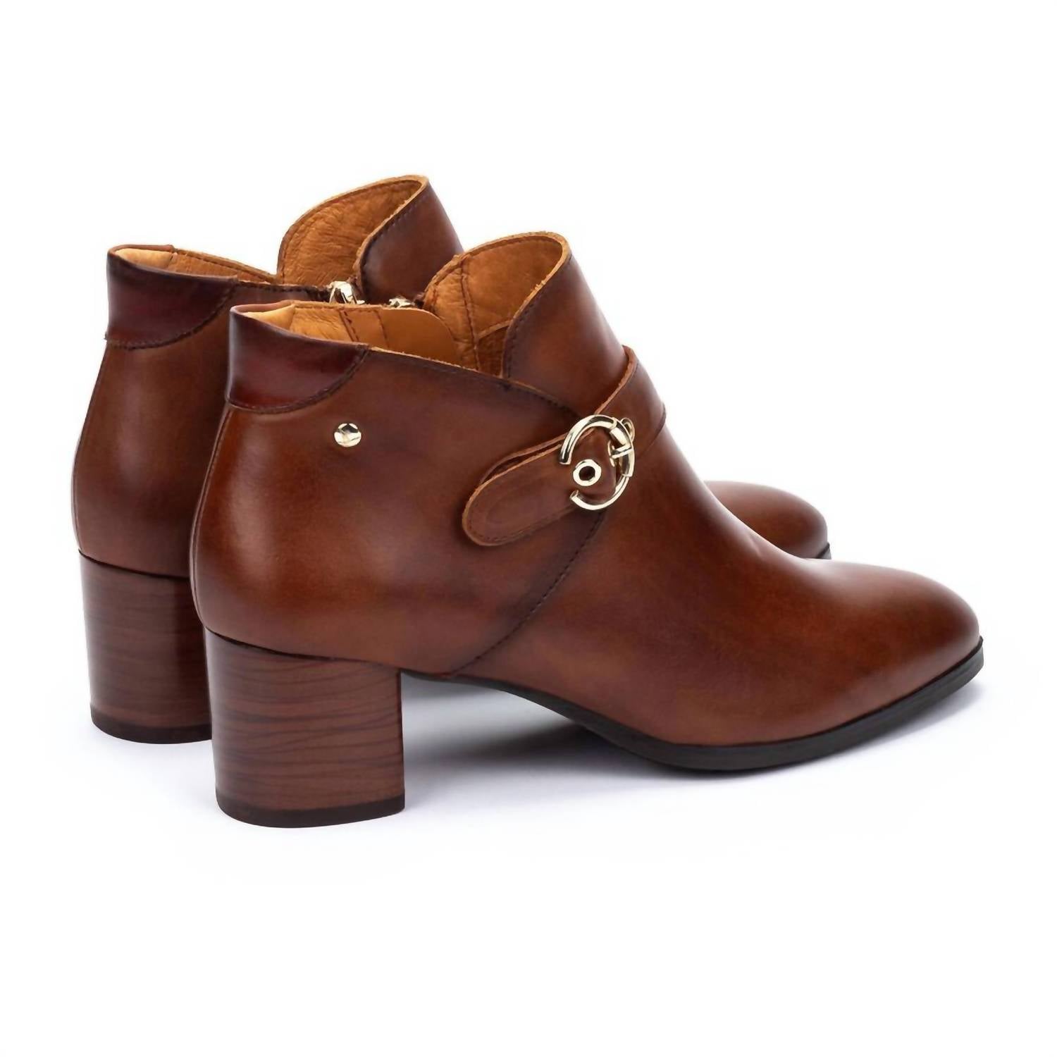 PIKOLINOS Women's Calafat Heeled Ankle Boots in cuero - women's shoe - view 4