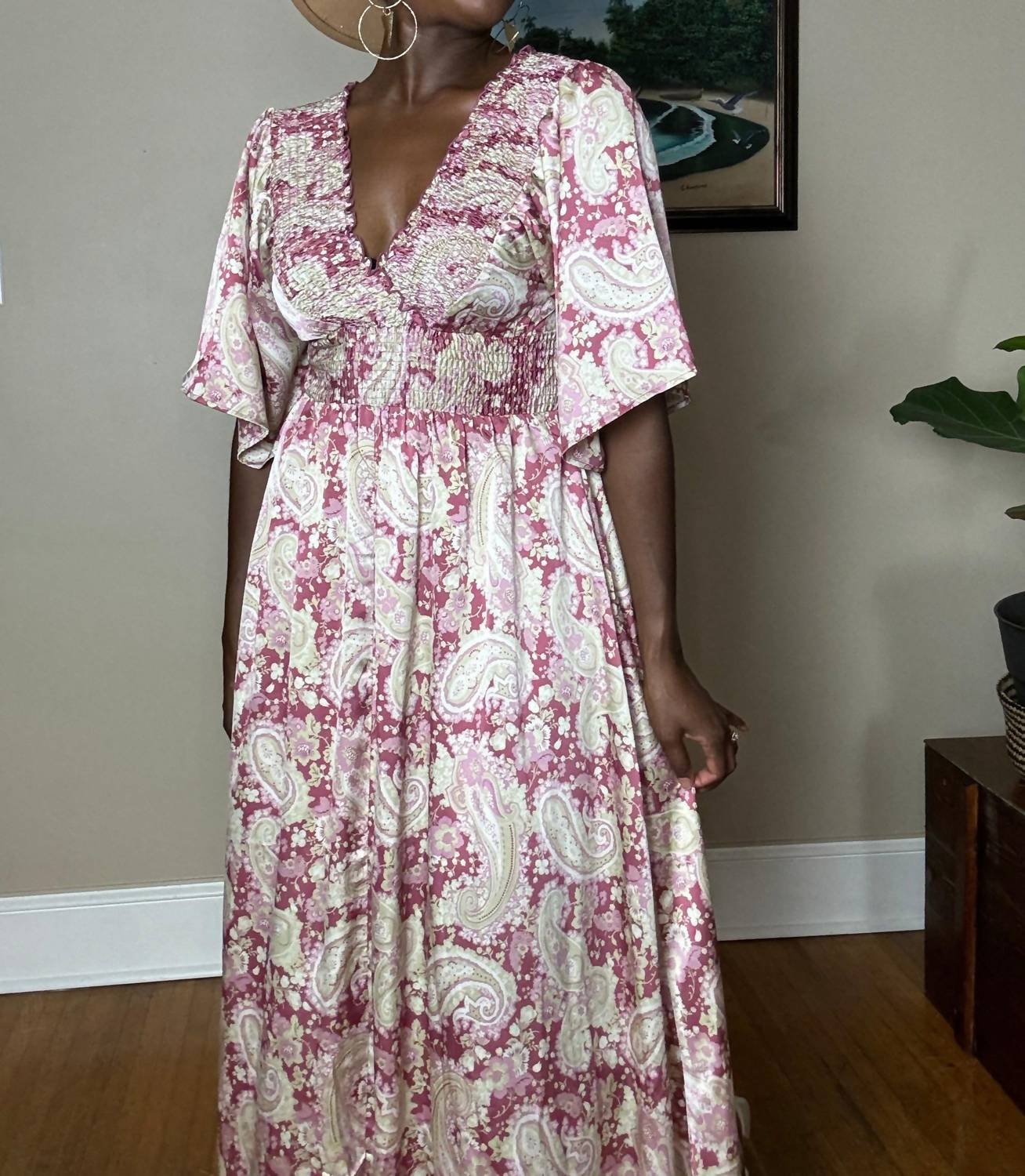 Mittoshop - Belah Paisley Print Maxi Dress