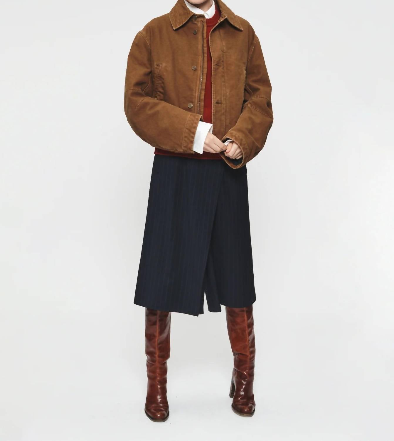 6397 Flight Jacket in tobacco - women's jacket - view 4
