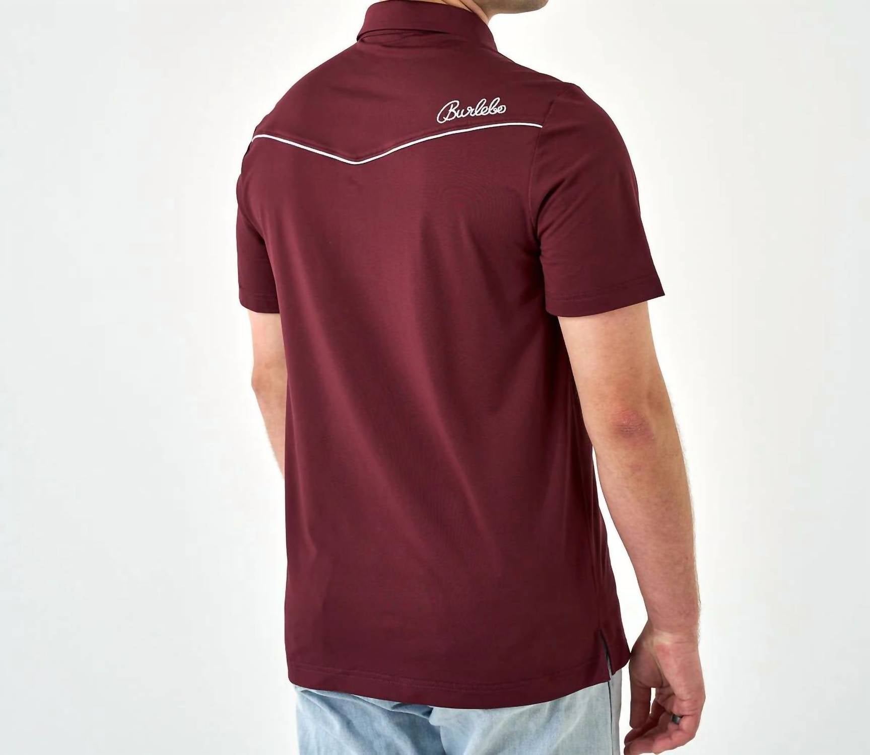 Burlebo - Pearl Snap Performance Polo