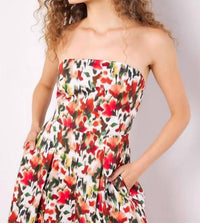 Apricot - Ikat Floral Print Jumpsuit