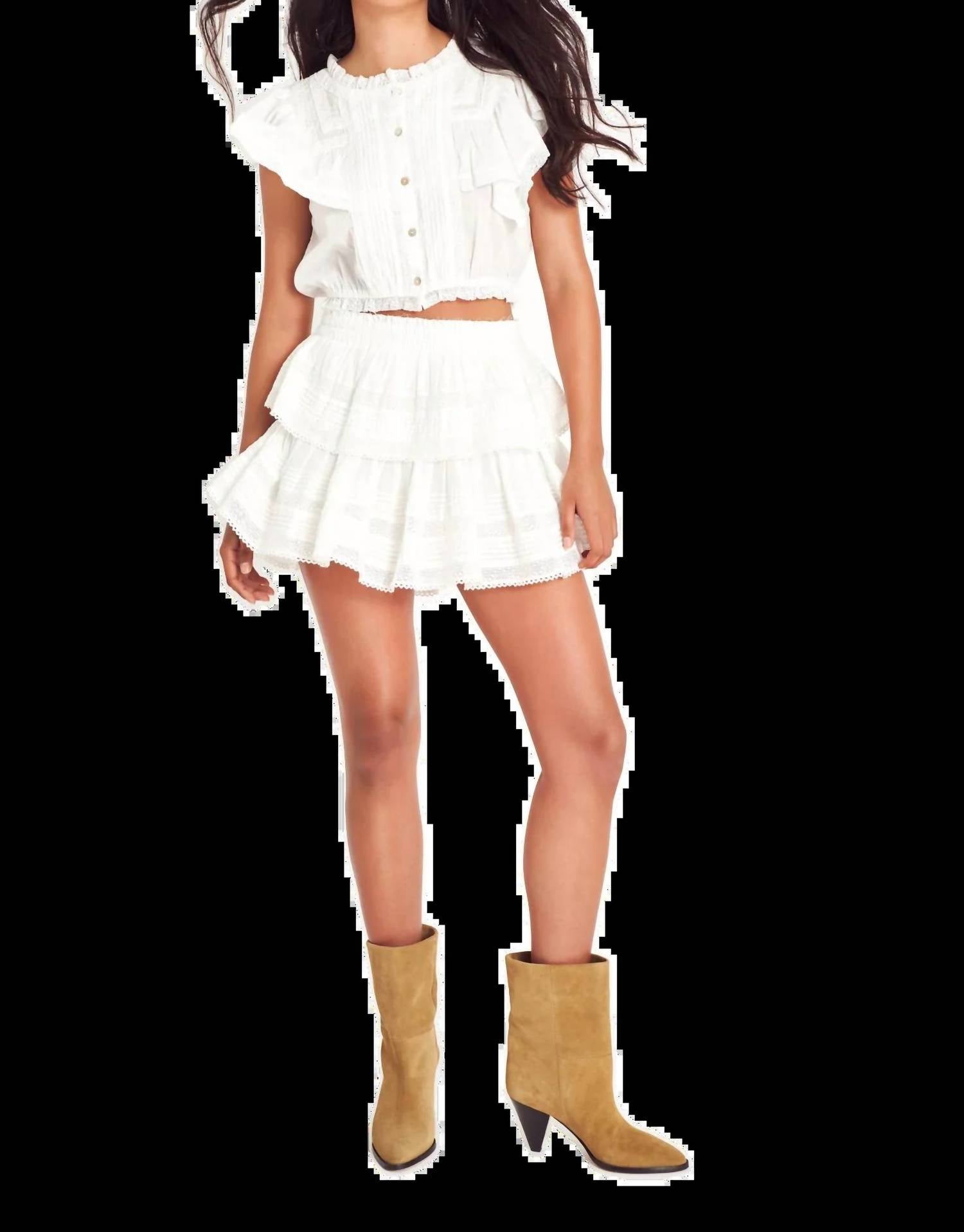 Loveshackfancy - Ruffle Mini Heritage Skirt