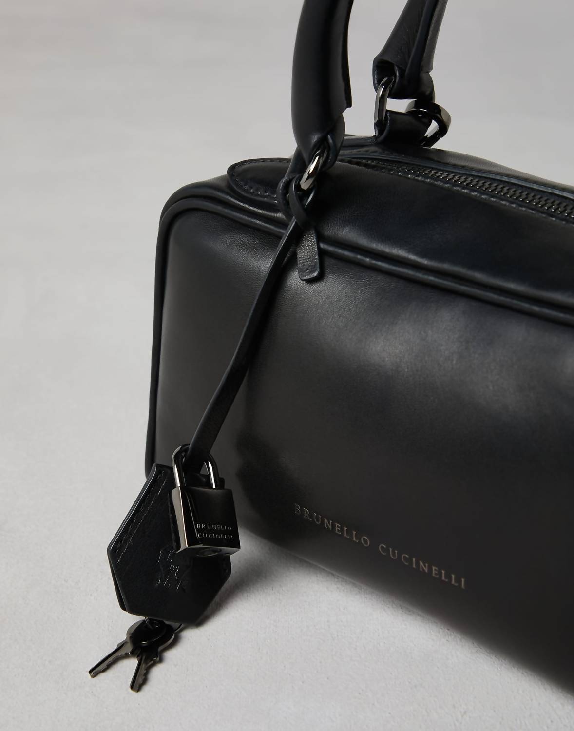 Brunello Cucinelli - Women's Glossy Nappa Boston Top Handle Bag