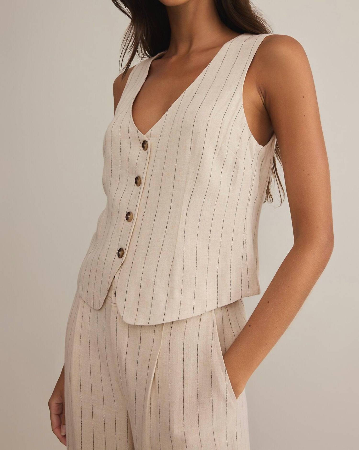 Z Supply - Belfort Pinstripe Vest & Bennett Pinstripe Pant Set