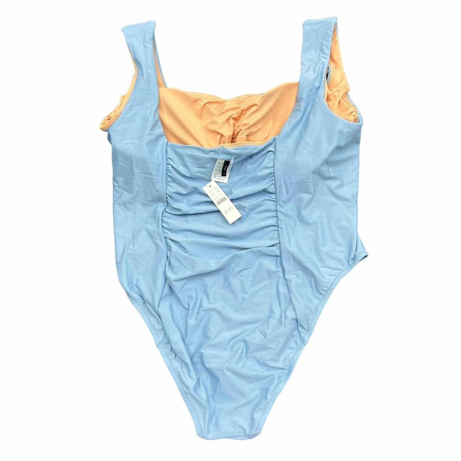J.Crew - Ruched Squareneck One-piece Swimsuit