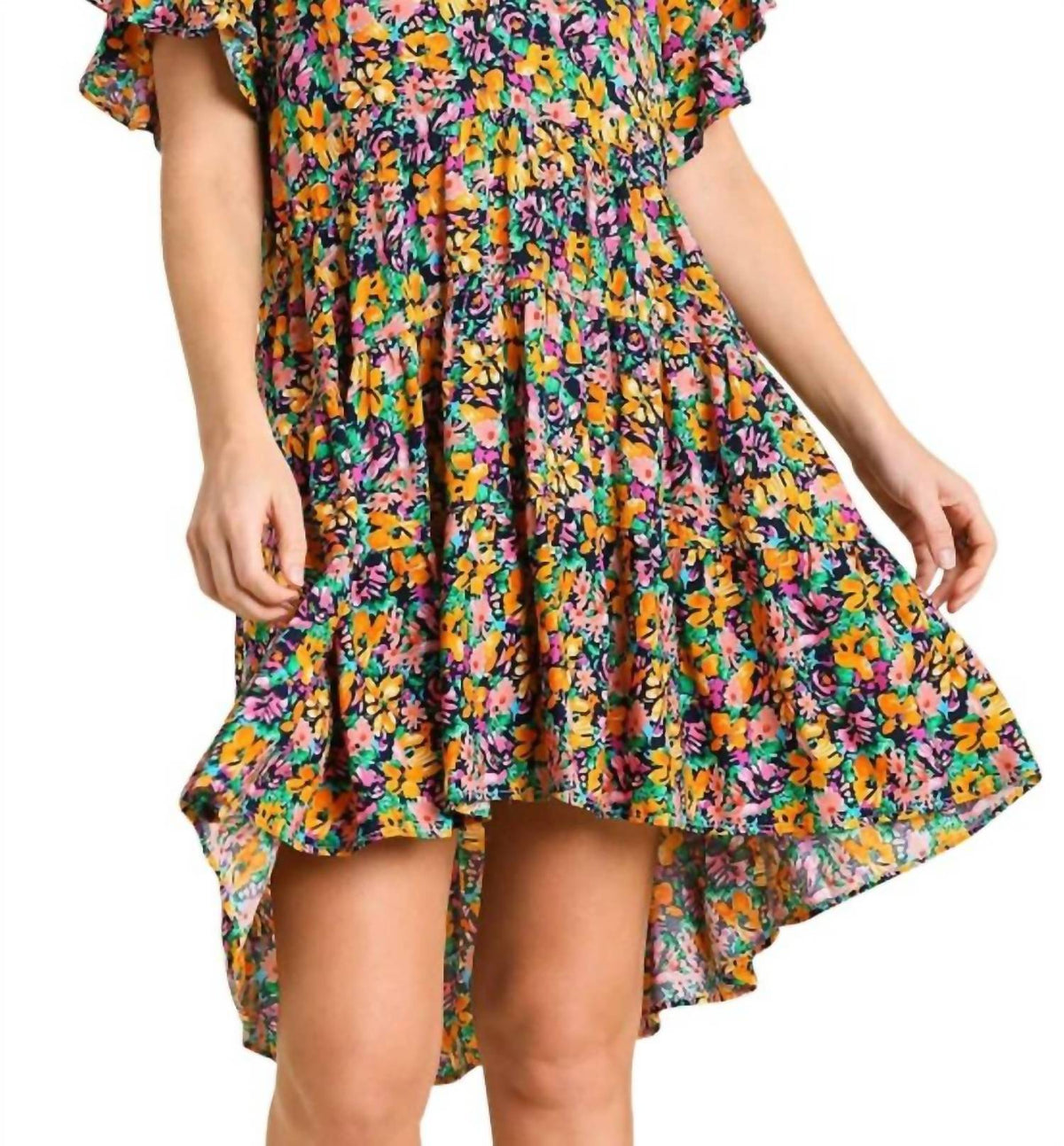 Umgee - High Low Floral Dress