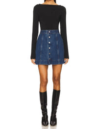 AG Jeans Evie Skirt in blue - women's skirt