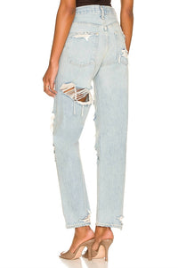 AGOLDE 90's Mid Rise Loose Fit Jeans in unhinged 1 - women's jeans - alternate view