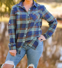 Adora - More Glam Less Grunge Flannel Top