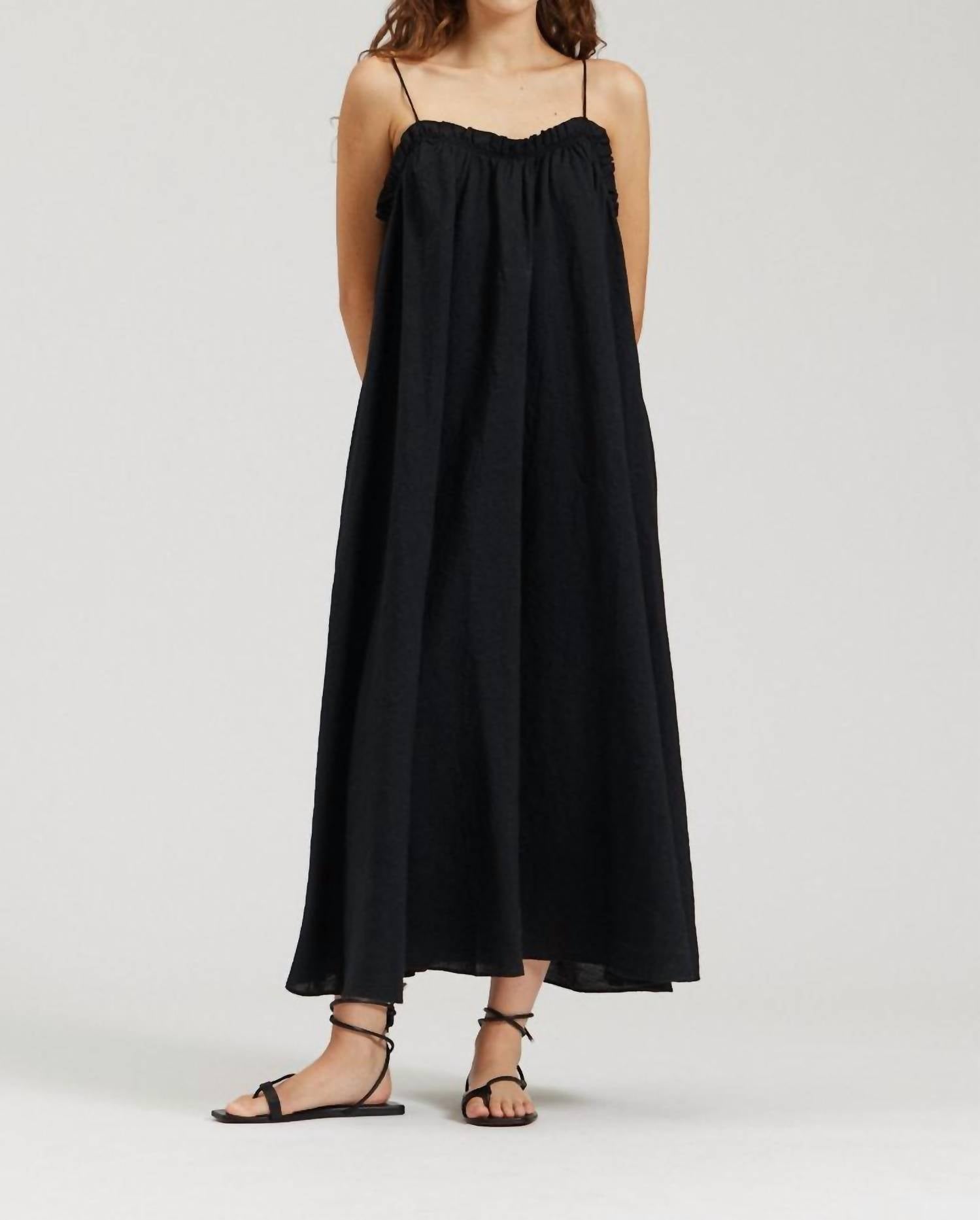 There-Elsewhere - Linen Tank Dress