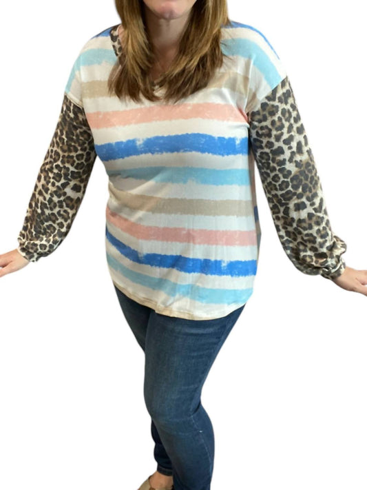 Honeyme - Animal Stripes Dream Top