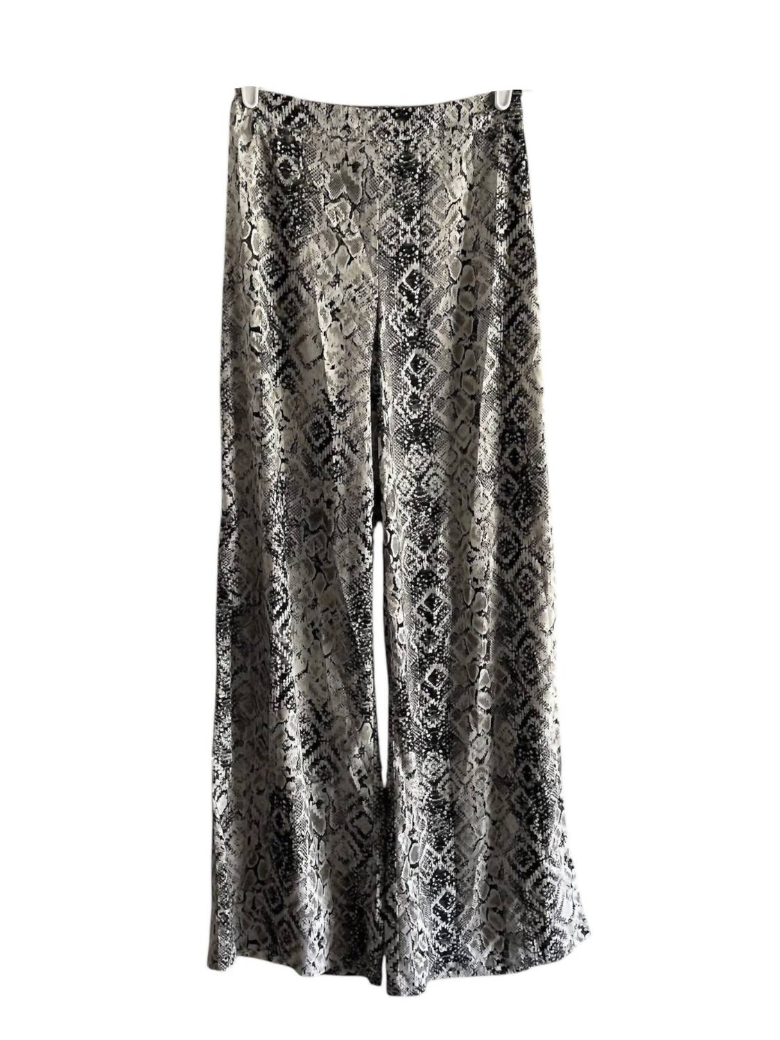 Do+Be - Women's Snake Print Wide Leg Pants