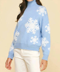 Pinch - Snowfall Mock Neck Sweater