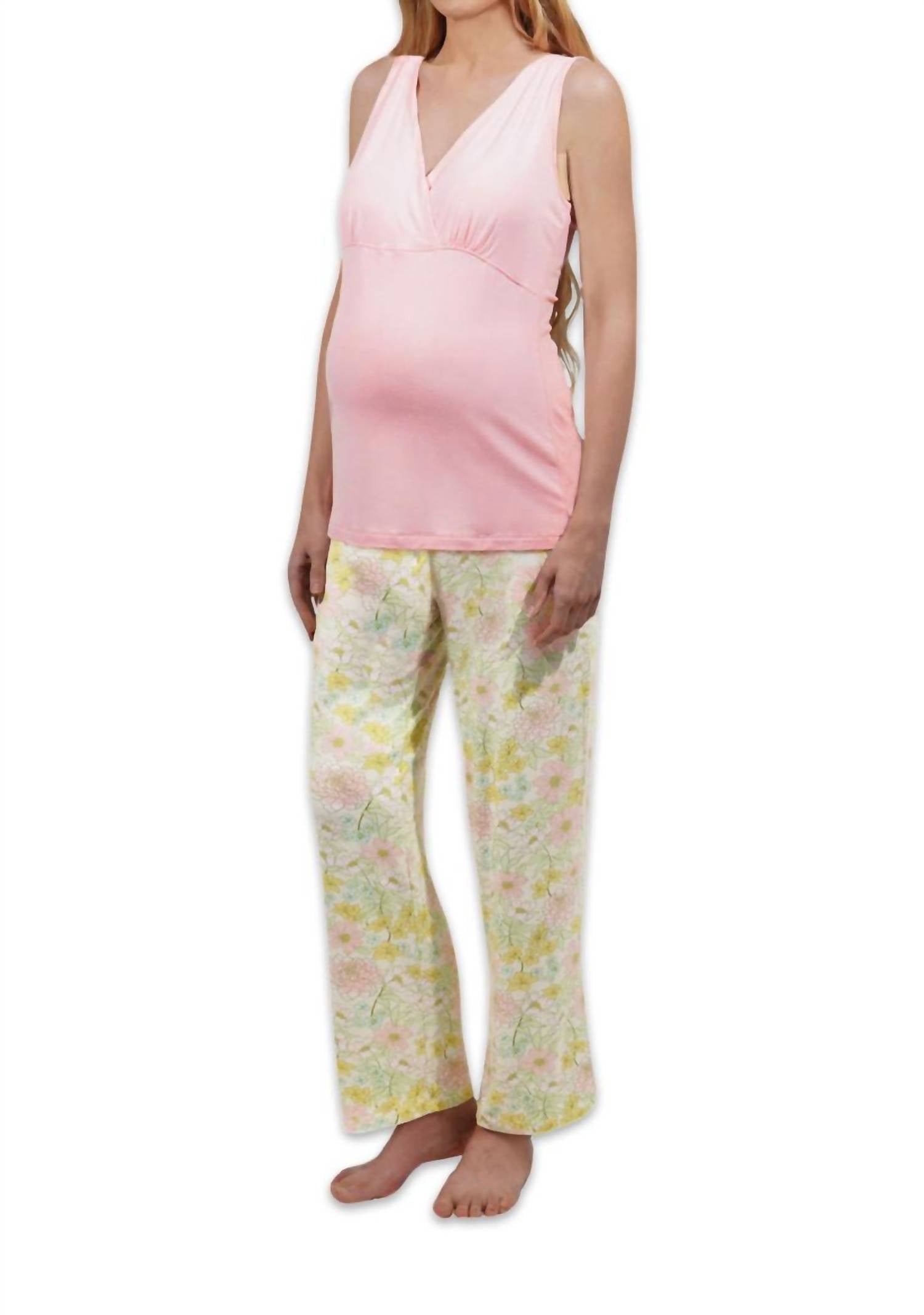 Everly Grey Analise 5 Piece Pajama Set in begonia - women's sleepwear - view 5
