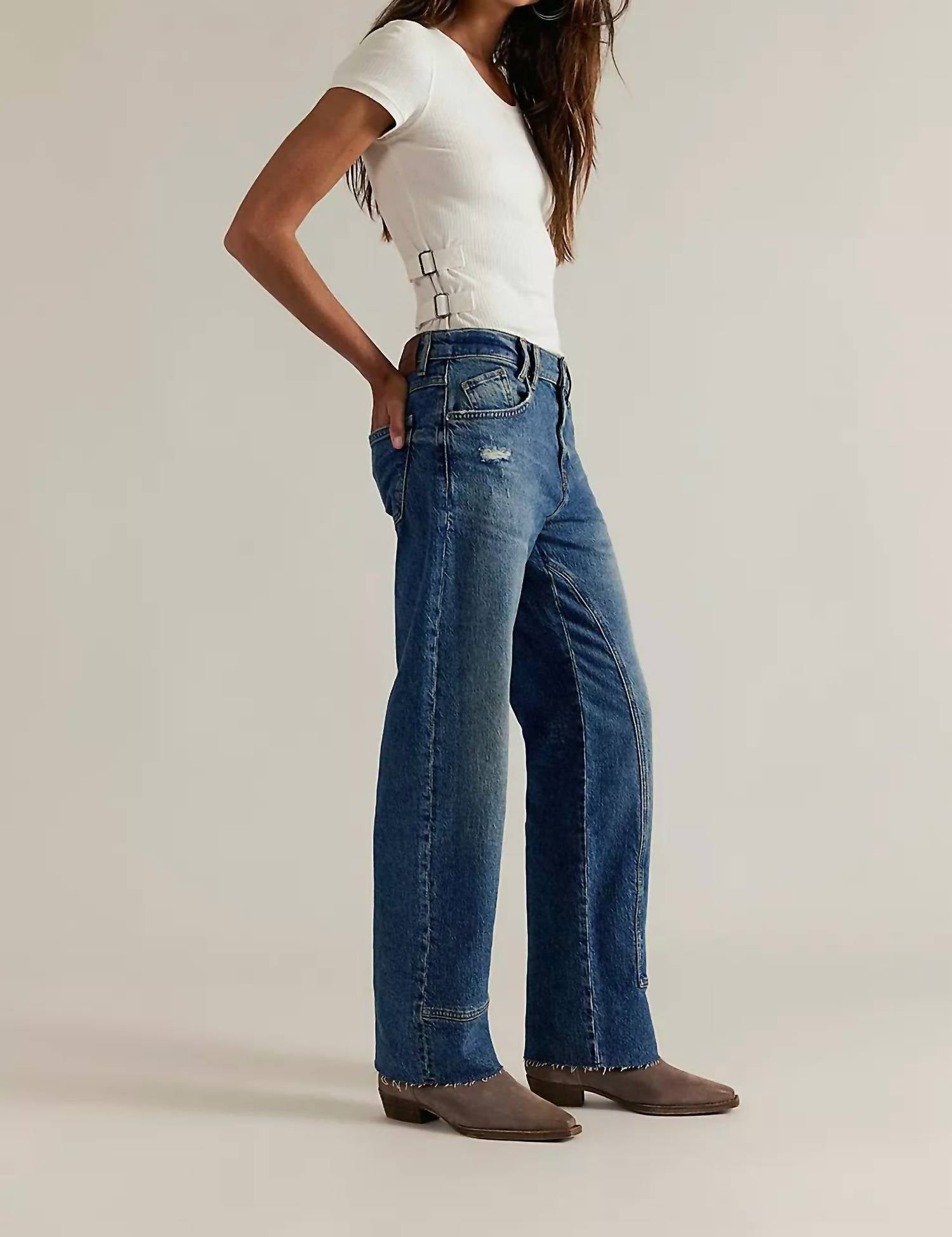 Free People - Risk Taker Mid Rise Jeans