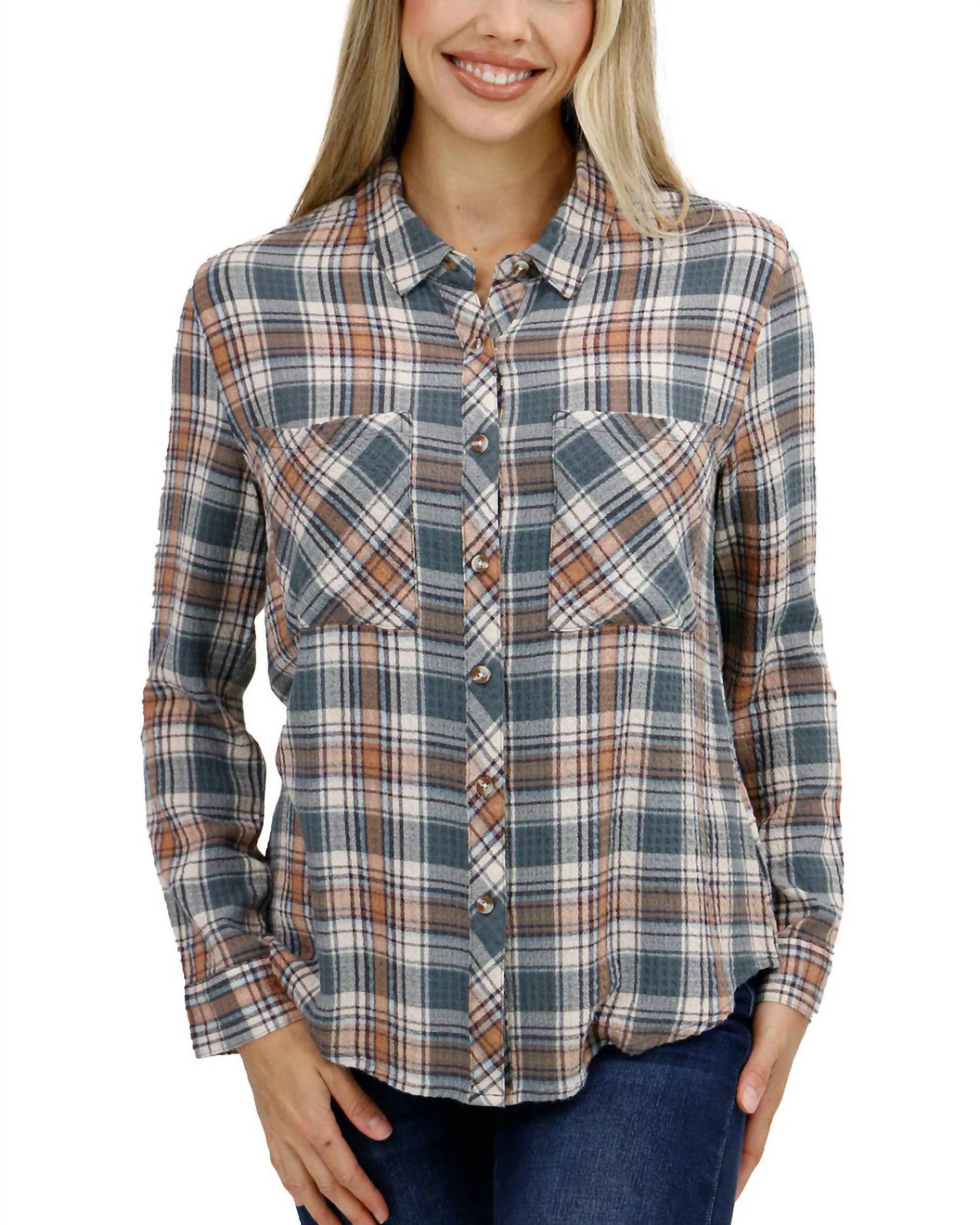 Grace And Lace - Favorite Button Up Plaid