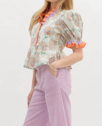 Entro - Faith Floral Top