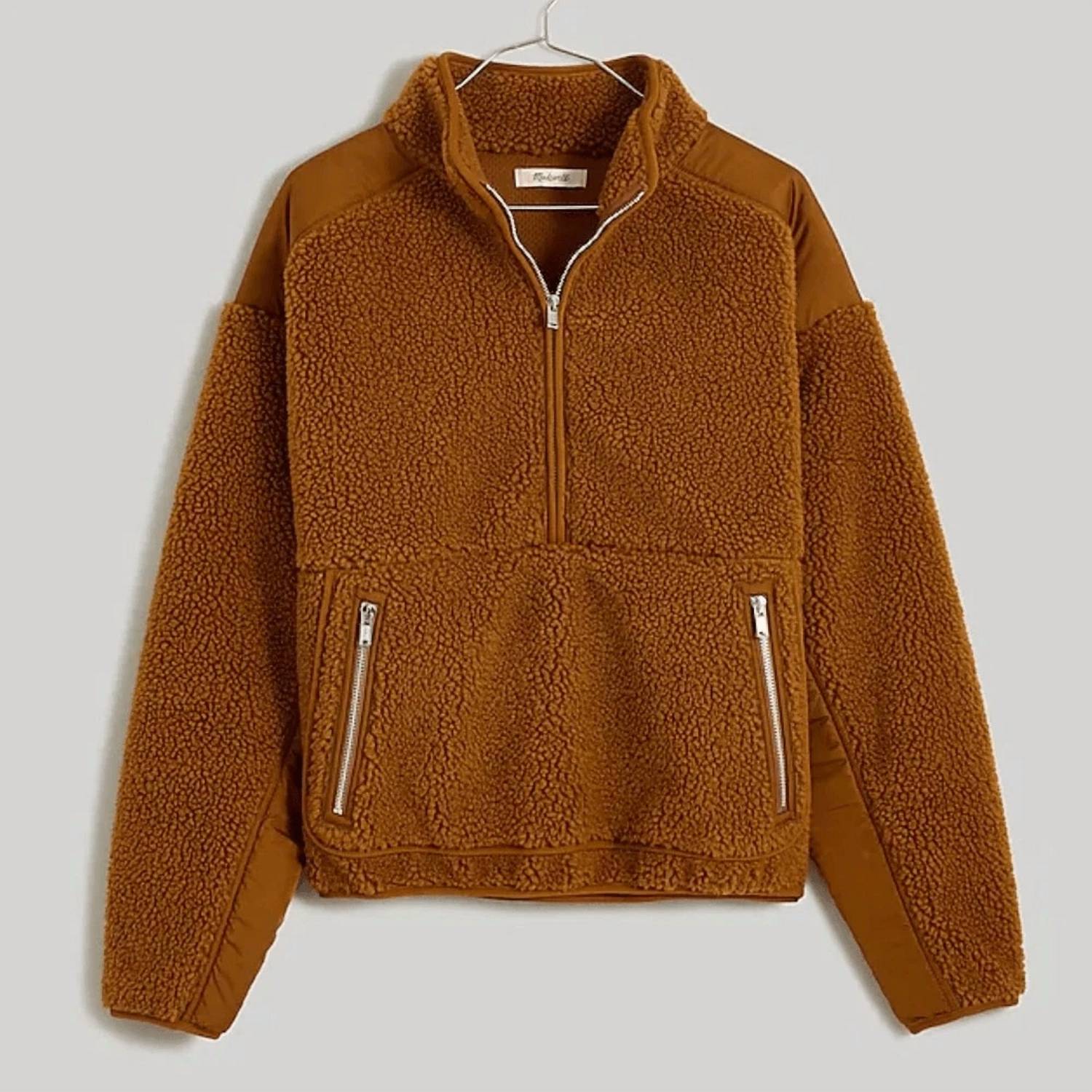 Madewell - Women's Faux Sherpa Kokomo Pullover