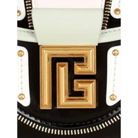 Balmain - Women's Blaze Leather Baguette Top Handle Crossbody Bag