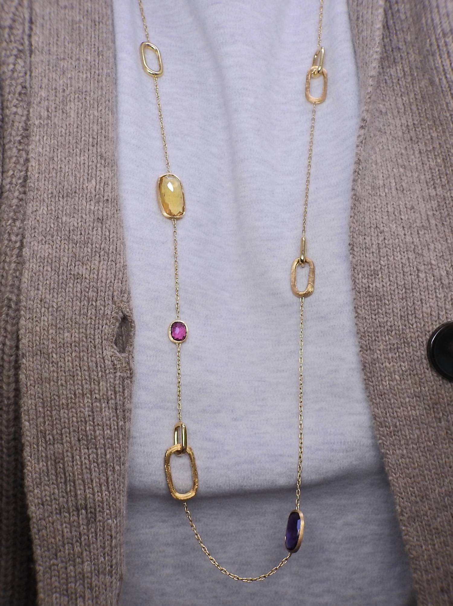 Marco Bicego - Women's Murano 18k Gold Mix Gemstone Long Necklace