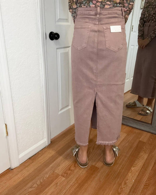Risen - Rosewood Denim Skirt