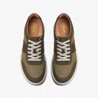 Clarks Women's Nalle Fern Sneakers in olive combination - women's sneaker - alternate view
