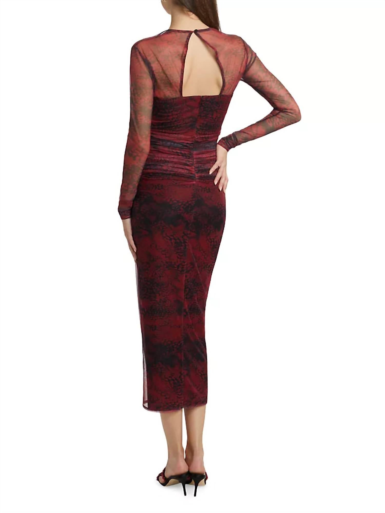Amanda Uprichard - Cade Printed Body-con Midi Dress