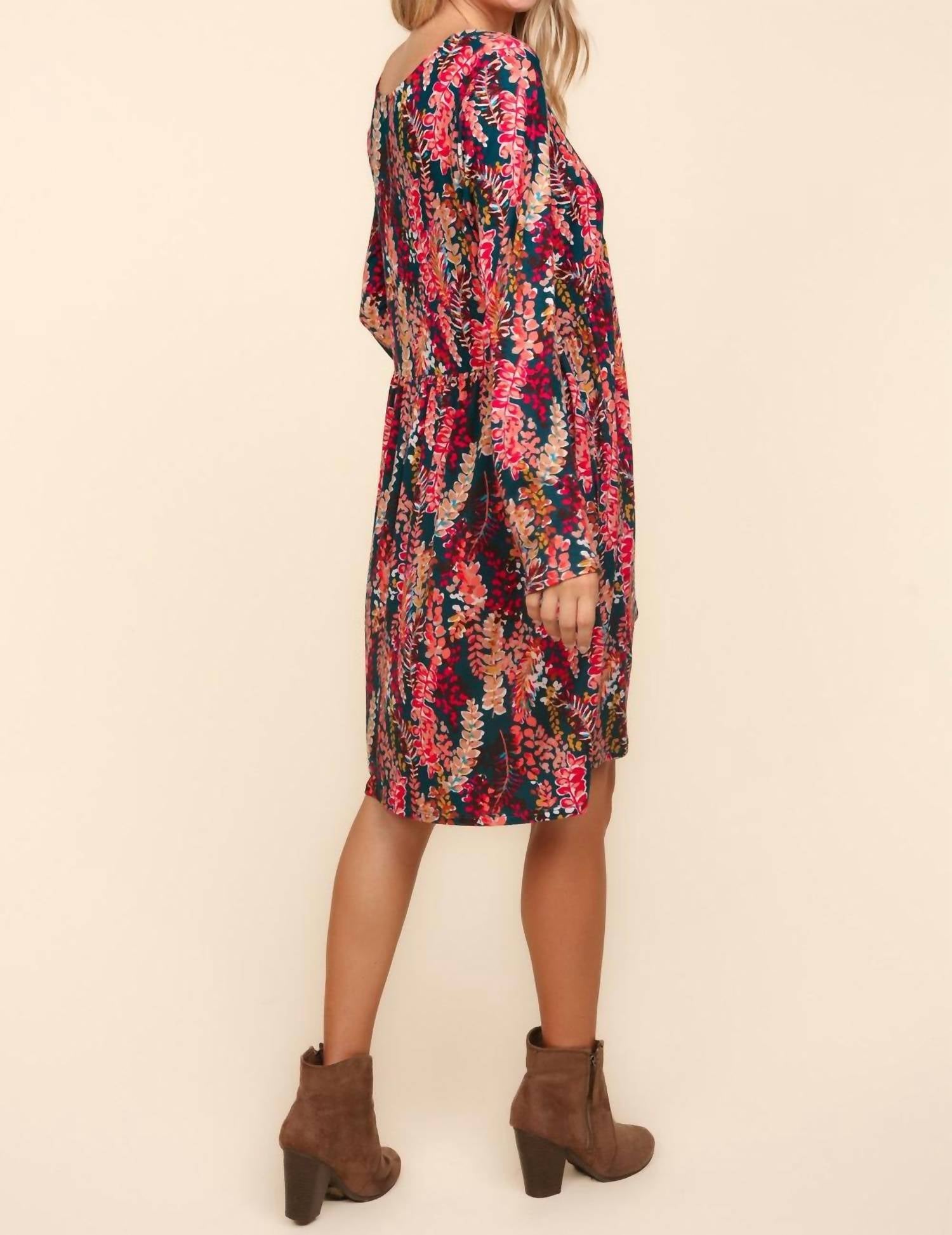 Haptics - Floral Babydoll Dress