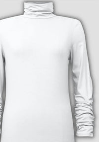 Joseph Ribkoff - Women's Turtleneck Top With Rouching At Sleeve