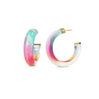 Gold & Honey - Women's Mermaid Lucite Hoops