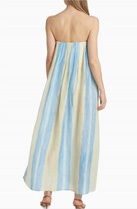 SIGNIFICANT OTHER Juniper Maxi Dress in saffron stripe - women's dress - view 5