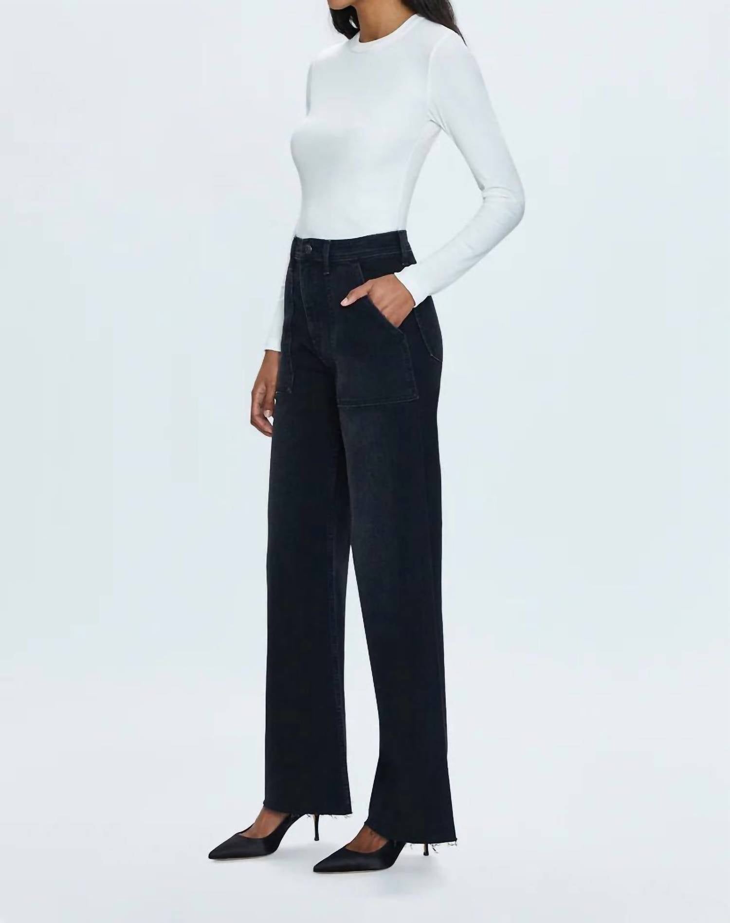 Pistola - Penny Utility High Rise Wide Leg Jeans