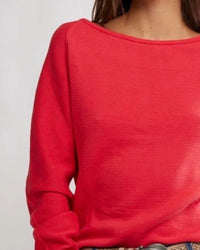 Free People Jess Long Sleeve Top in salsa - women's long sleeve top - detail view