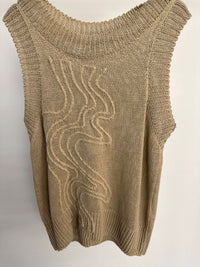 Pier Antonio Gaspari Women's Embroidery Tank Top in deserto - women's tank top