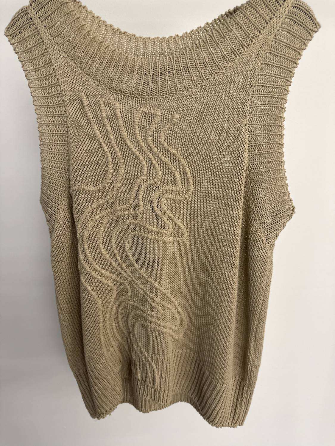 Pier Antonio Gaspari Women's Embroidery Tank Top in deserto - women's tank top