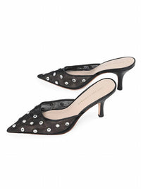 Loeffler Randall Women's Paloma Embellished Mesh Mules in black - women's shoe - alternate view