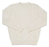 Long Wharf Supply Co. Men's Crowley Seawell Sweater in cream - men's sweater