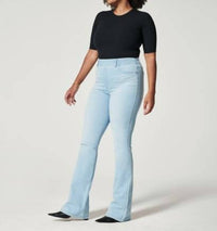 Spanx High-rise Flare Jeans in retro light wash - women's pants