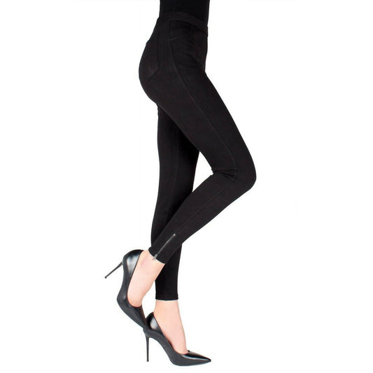 Memoi - Zipper Ankle Jean Leggings