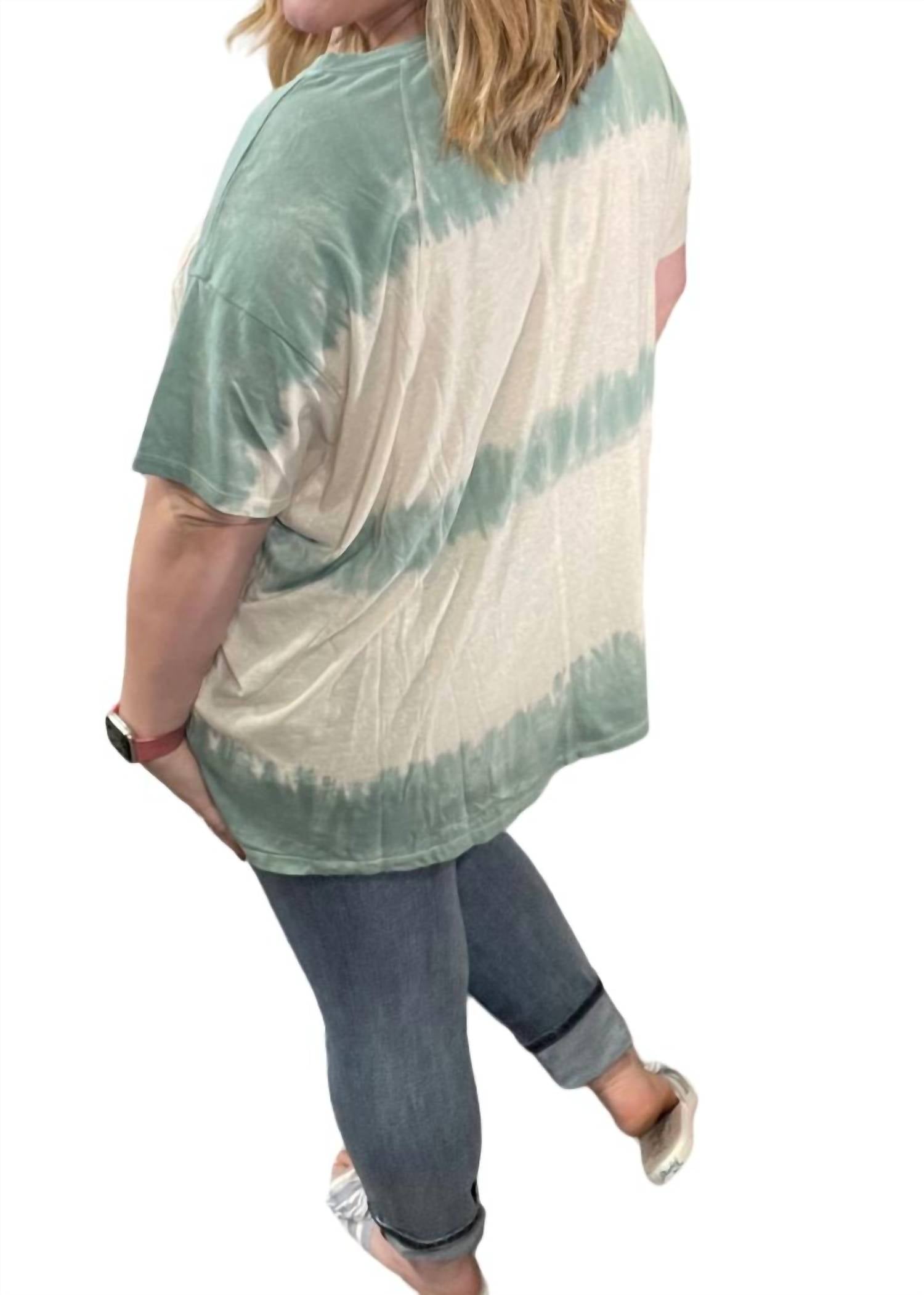 Easel - Relaxed Fit Wave Washed Tunic