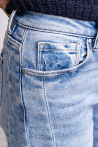 Risen - High Rise Mid Barrel Jeans